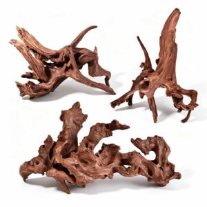 Natural Coral Driftwood Branches, 3 Pack, Aquarium & Reptile Tank Decor, 6-10 Inch