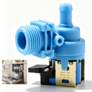 W10327249 W10327250 W11175771 Dishwasher Water Inlet Valve Replacement, Compatible with Whirlpool, Kenmore 665 662 Series, KitchenAid and Amana, Replaces W10195047 W10316814 W11130743